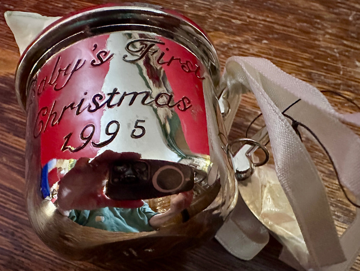 1995 Hallmark Keepsake Ornaments -Baby's First Christmas Silver Cup