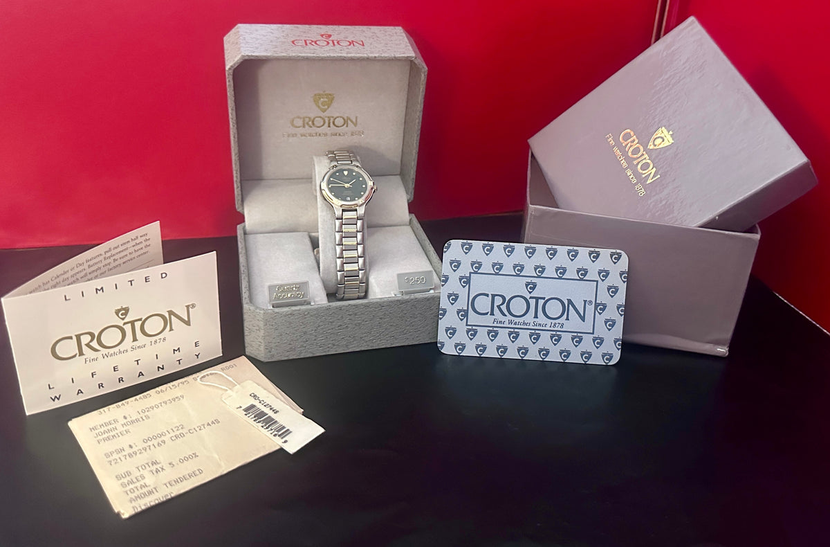 1995 Croton Ladies Wristwatch - Original Packaging & Paperwork