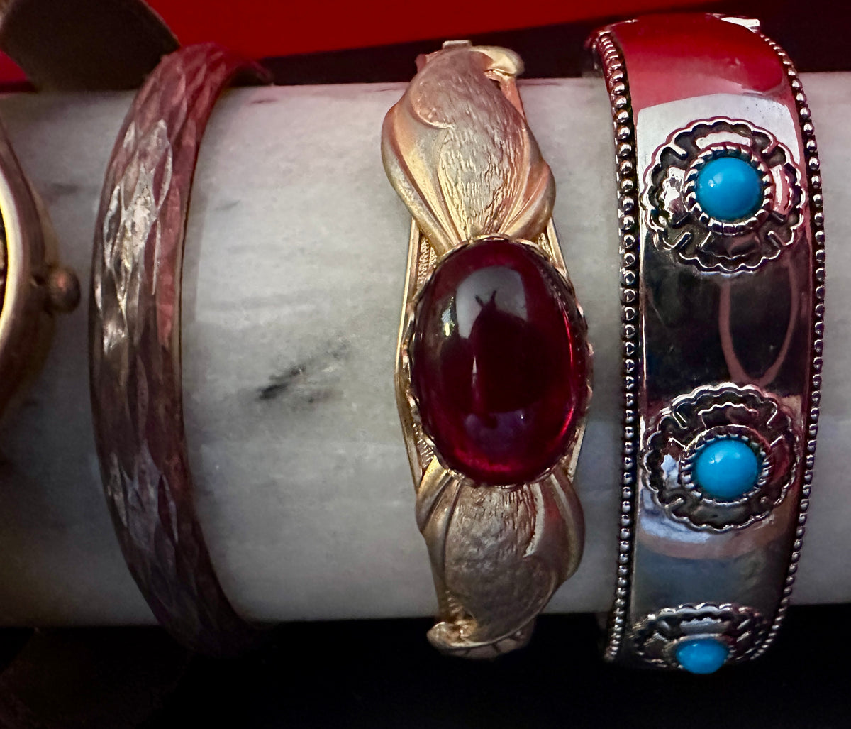 Fashion Watches & Bracelets All Cuff Style 1950's-1980's Set of 5
