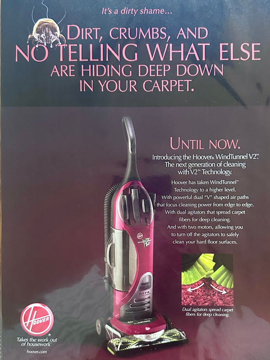 2003 Hoover WindTunnel V2 Vacuum Cleaner - Magazine Ad