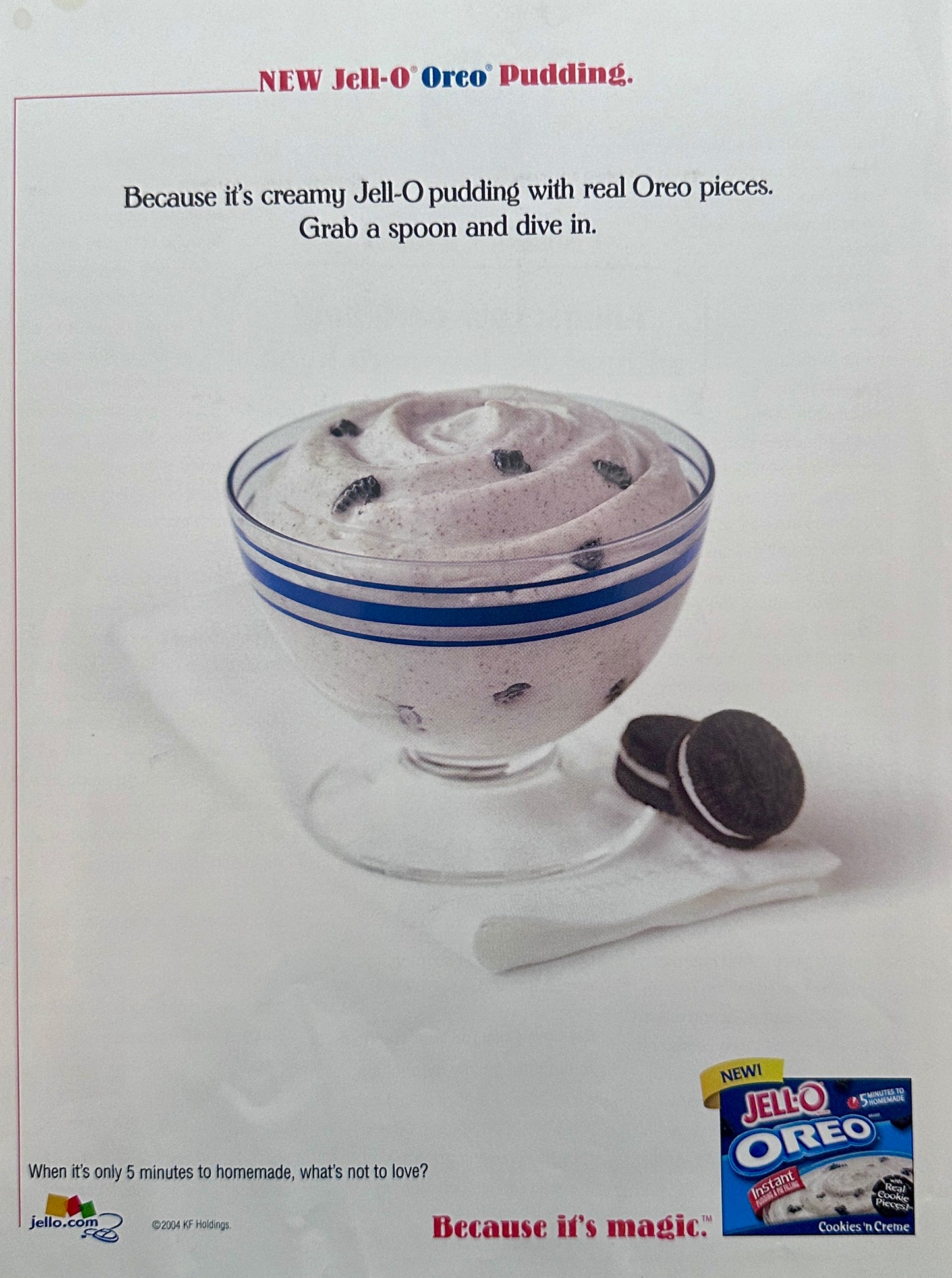 2004 Jell-O Oreo Pudding Magazine Ad