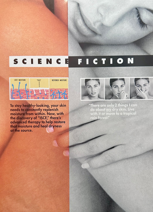 1992 Jergens Skincare Multifold Science You Can Touch Magazine Ad