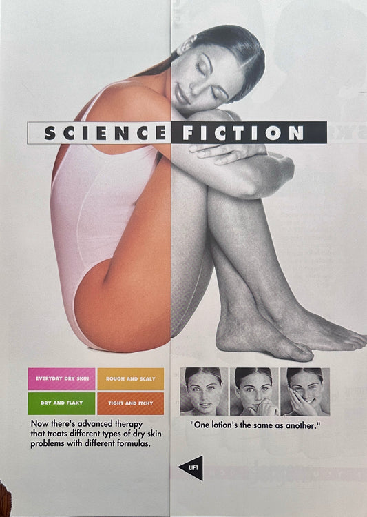 1992 Jergens Skincare Multifold - Science of Smelling Clean - Magazine Ad