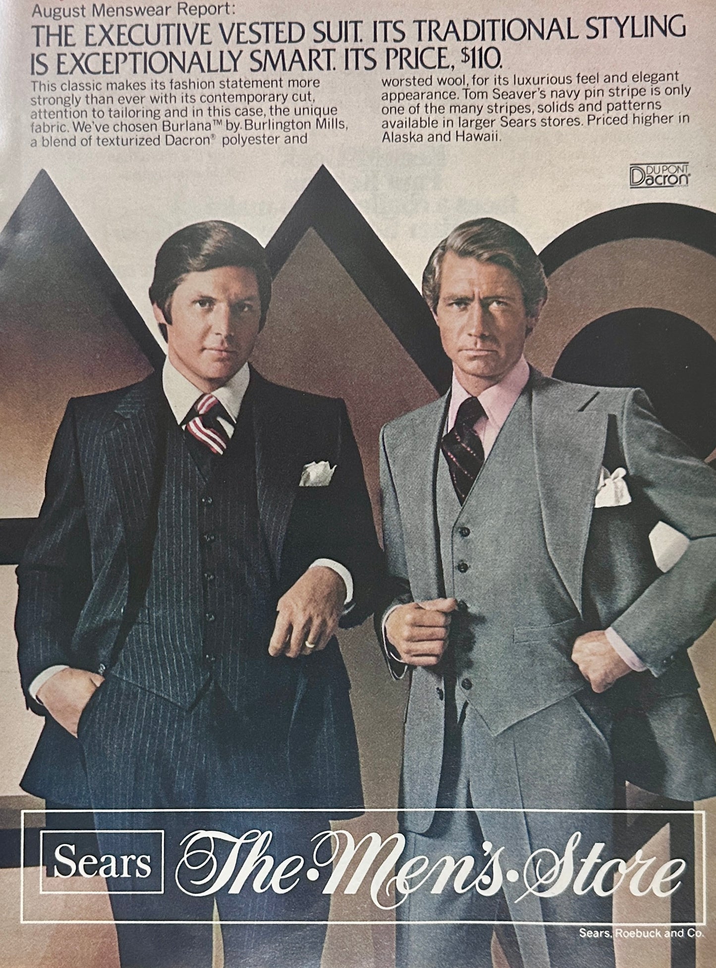 1976 Kerr-McGee - Paul Keithan - Coal Mining  + Sears Menswear - Promotional Ad