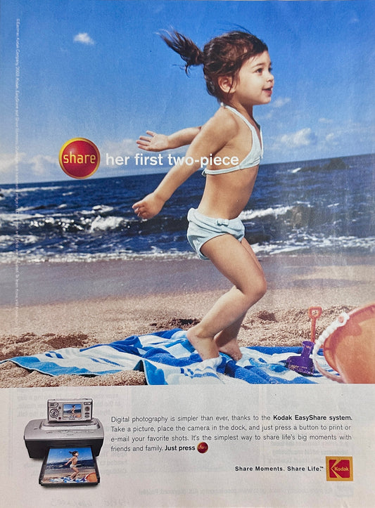 2003 Kodak EasyShare system printer and modem all in one Promotional Ad