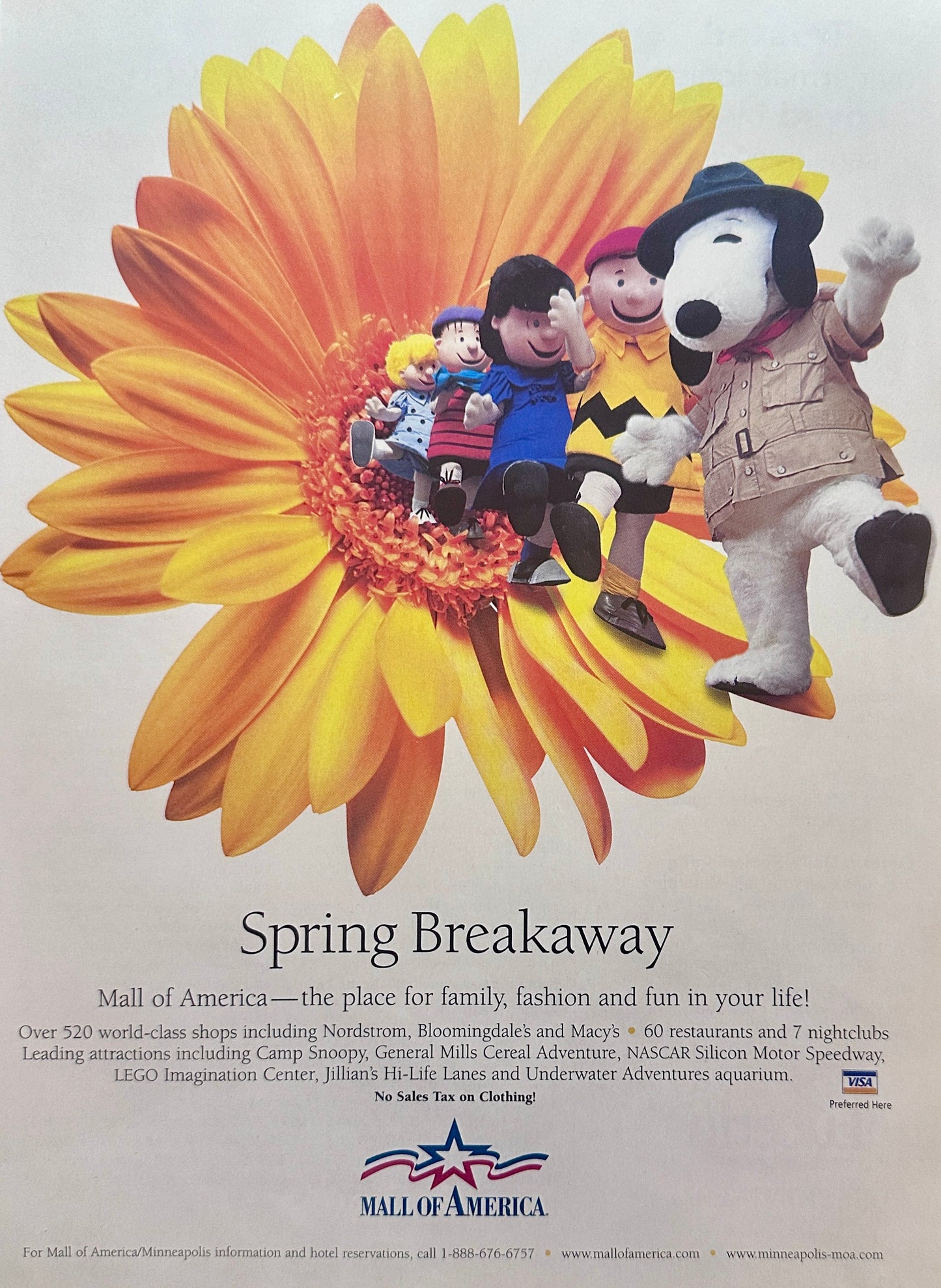 2003 Mall of America Spring Breakaway Vacation Promo Ad