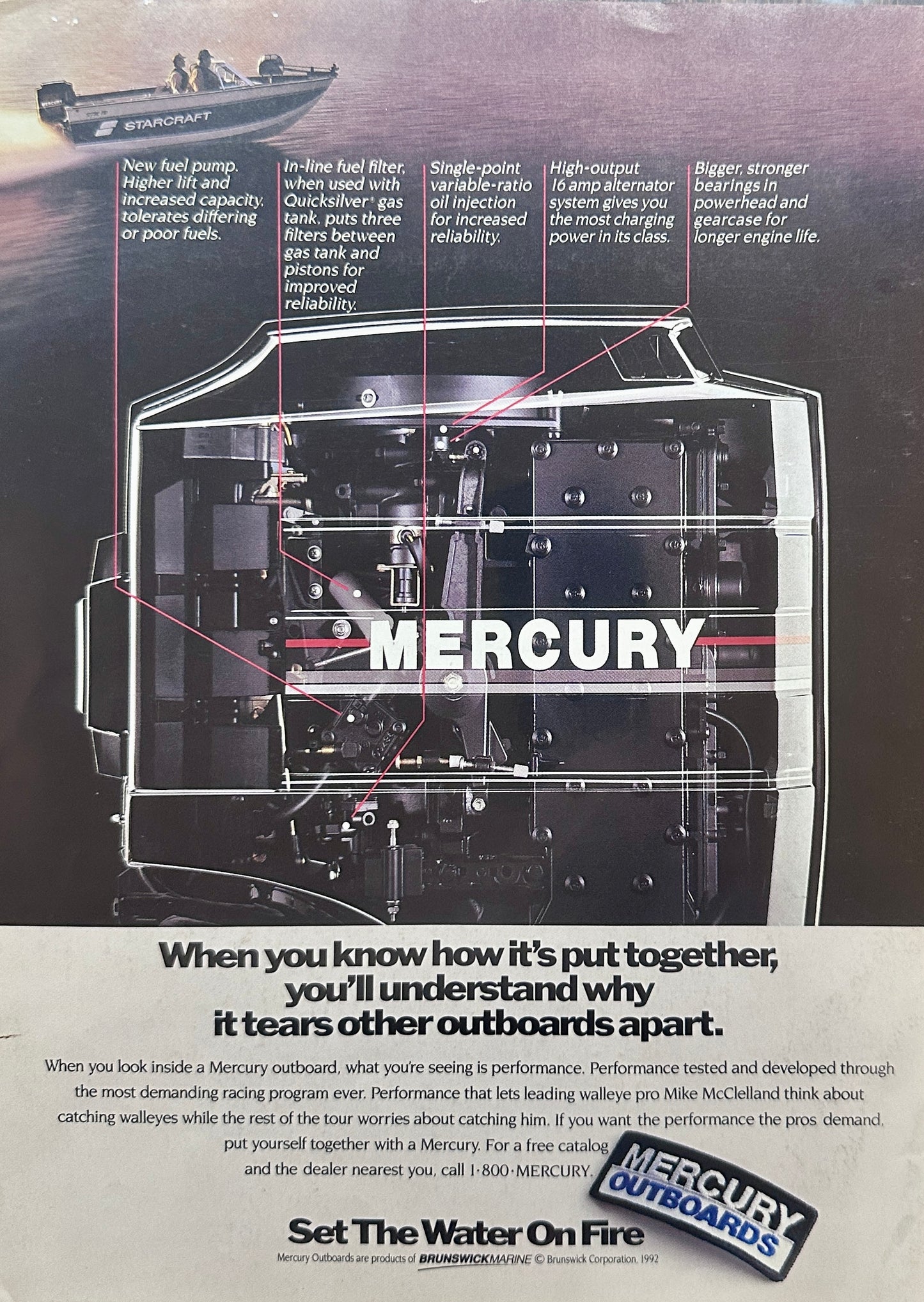 1993 Mercury Outboard Motors Set The Water on Fire Promo Ad