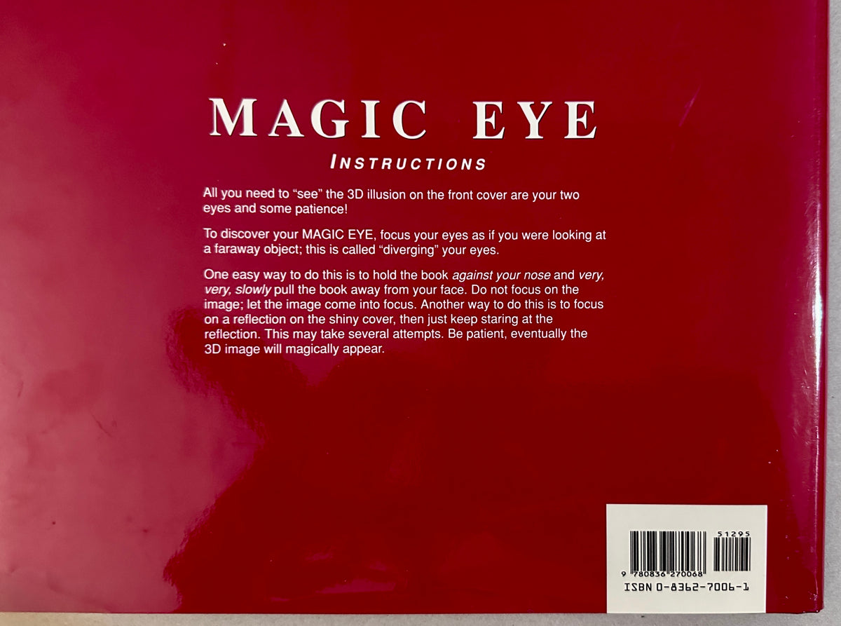 Set of (2) Hardback Magic Eye 3D Illusions Coffee Table Books CS422026