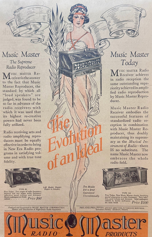 1925 Music Master Radio Models + Gordon-Van Tine House & Barn Plans  Ads N865