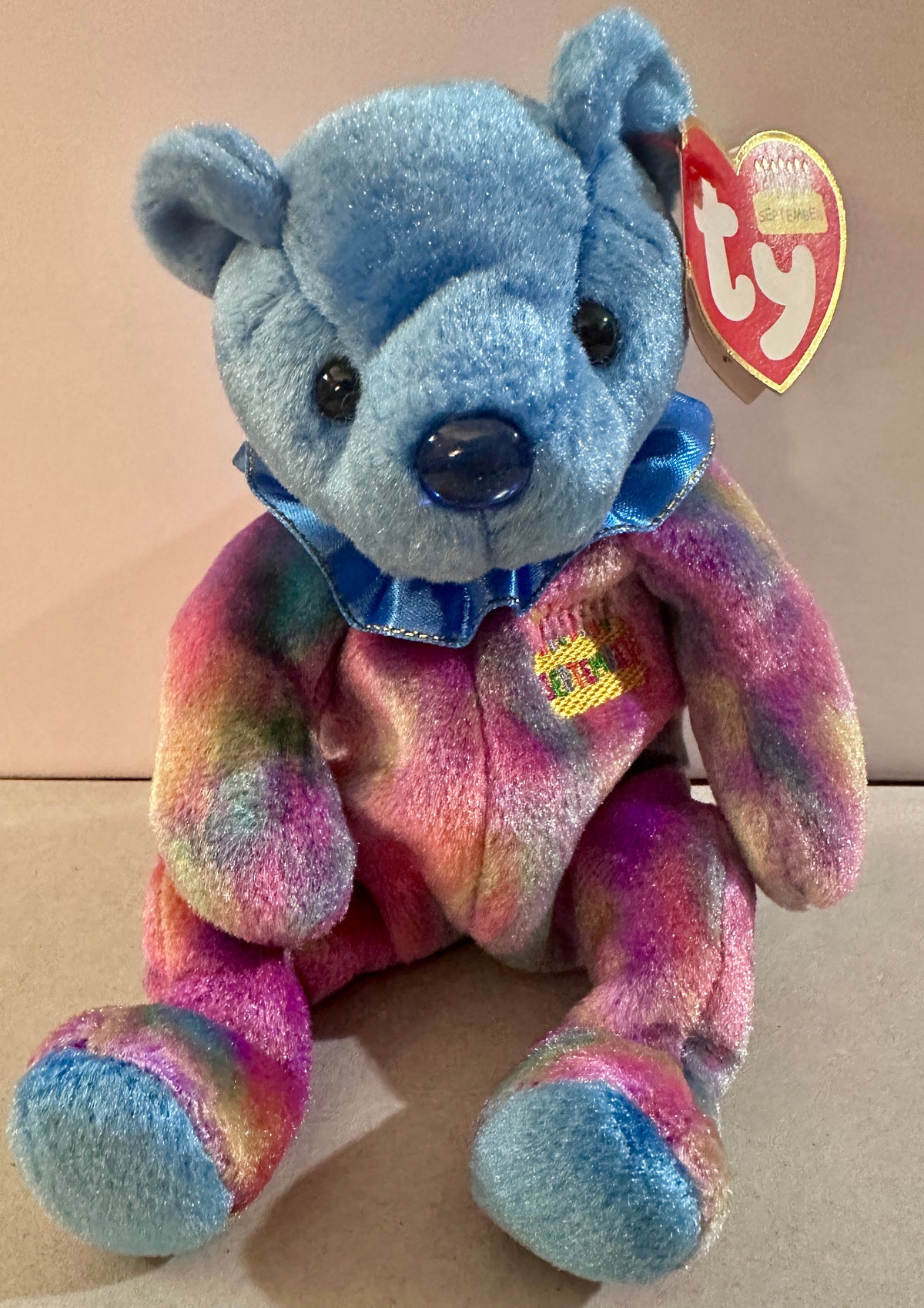 Lot of 4 2001 Birthday Bear Beanies With Tags CS472026