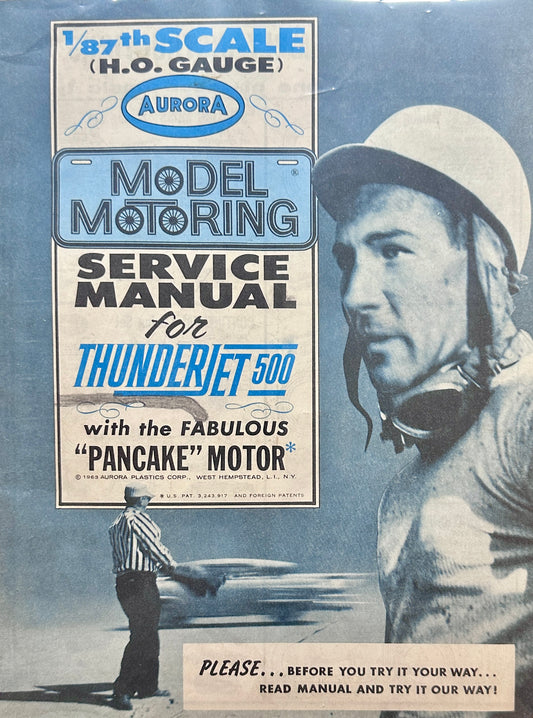 1968 Model Motoring Service Manual for Thunderjet 500 - 48 Pages