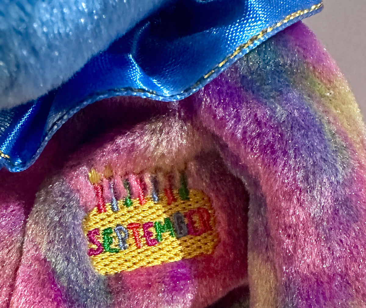Lot of 4 2001 Birthday Bear Beanies With Tags CS472026