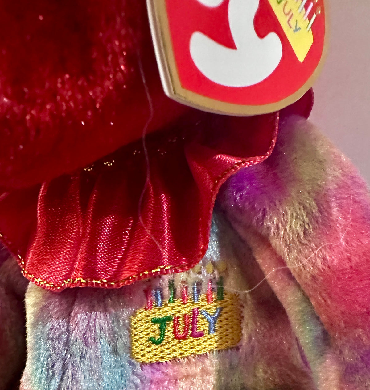 Lot of 4 2001 Birthday Bear Beanies With Tags CS472026