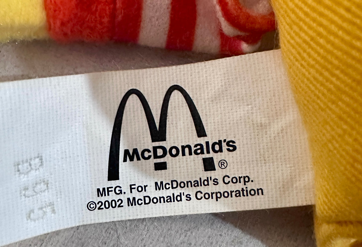 2002 McDonald's World Children's Day Ronald McDonald Plush Finger Puppet CS482026