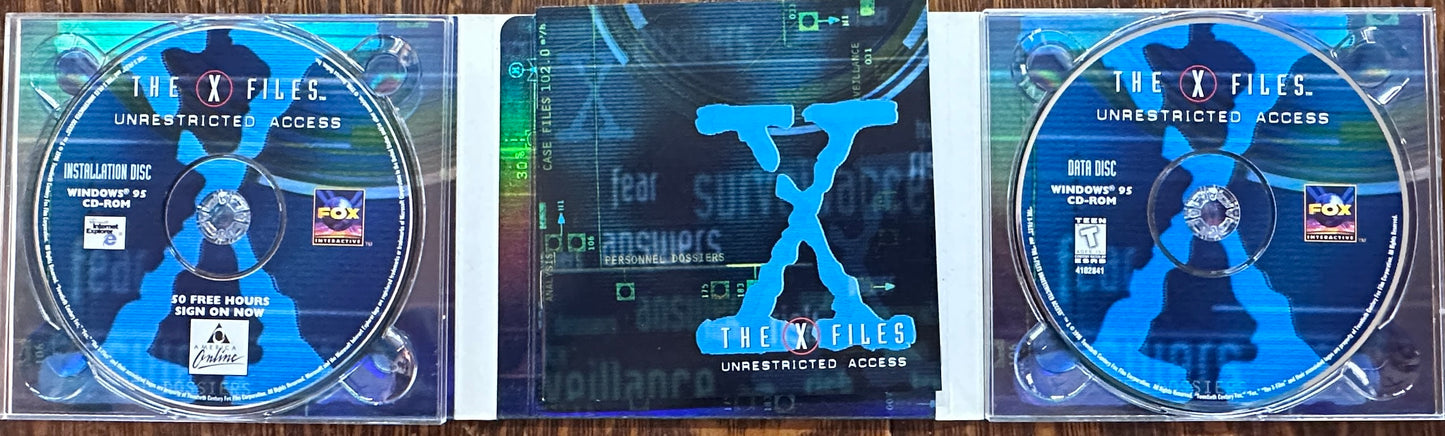 1997 - 1998 The X- Files Unrestricted Access Computer Simulation Software