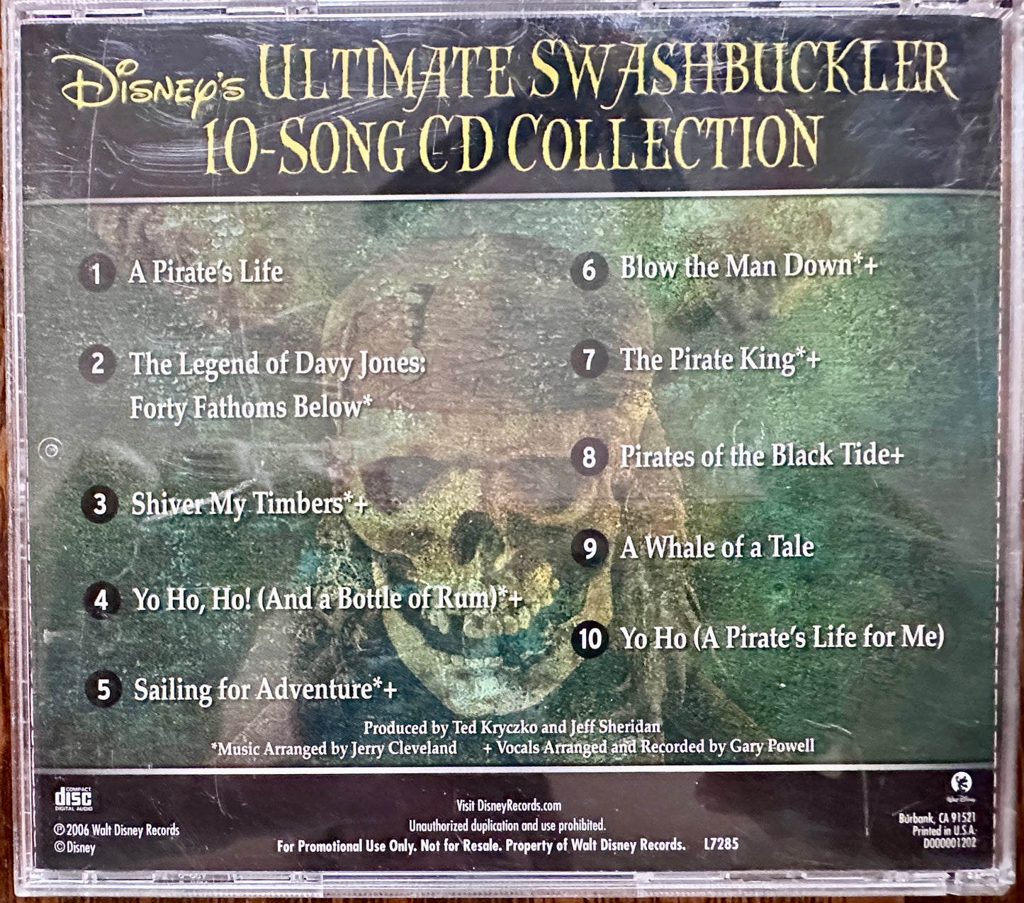 2006 Disney's Pirates of the Caribbean Music CD