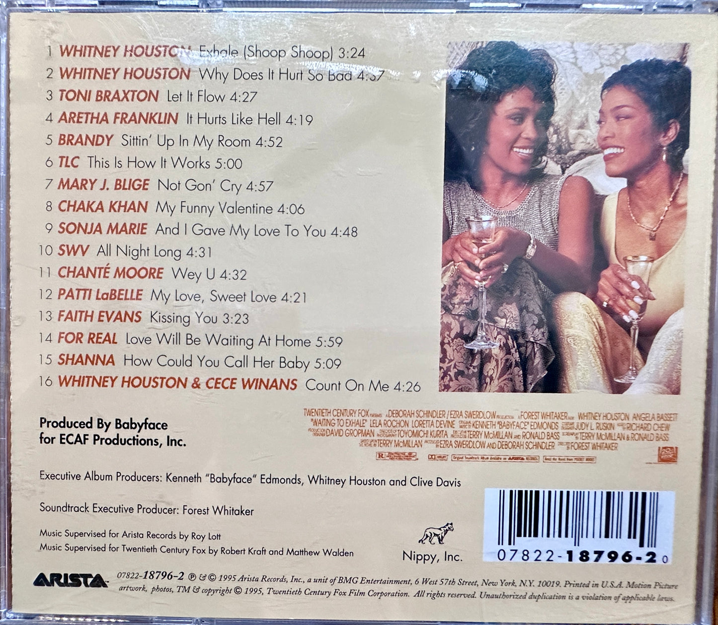 1995 Waiting To Exhale Original Movie Soundtrack Whitney Houston + More