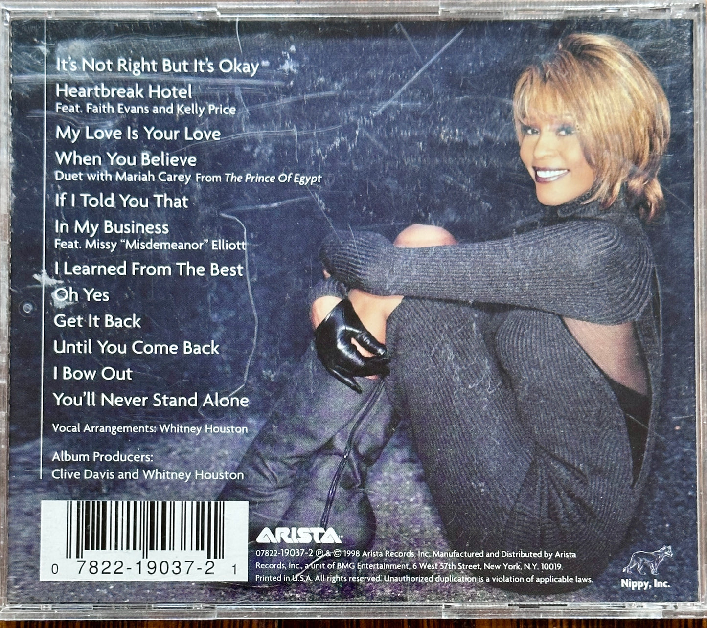 1998 Whitney Houston - My Love Is Your Love - Music CD