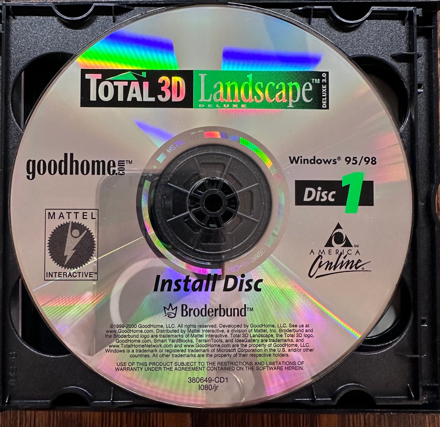 1999 - 2000 Total 3D Landscape Deluxe 3.0 WIN 95/98 Software 5 Disc Set