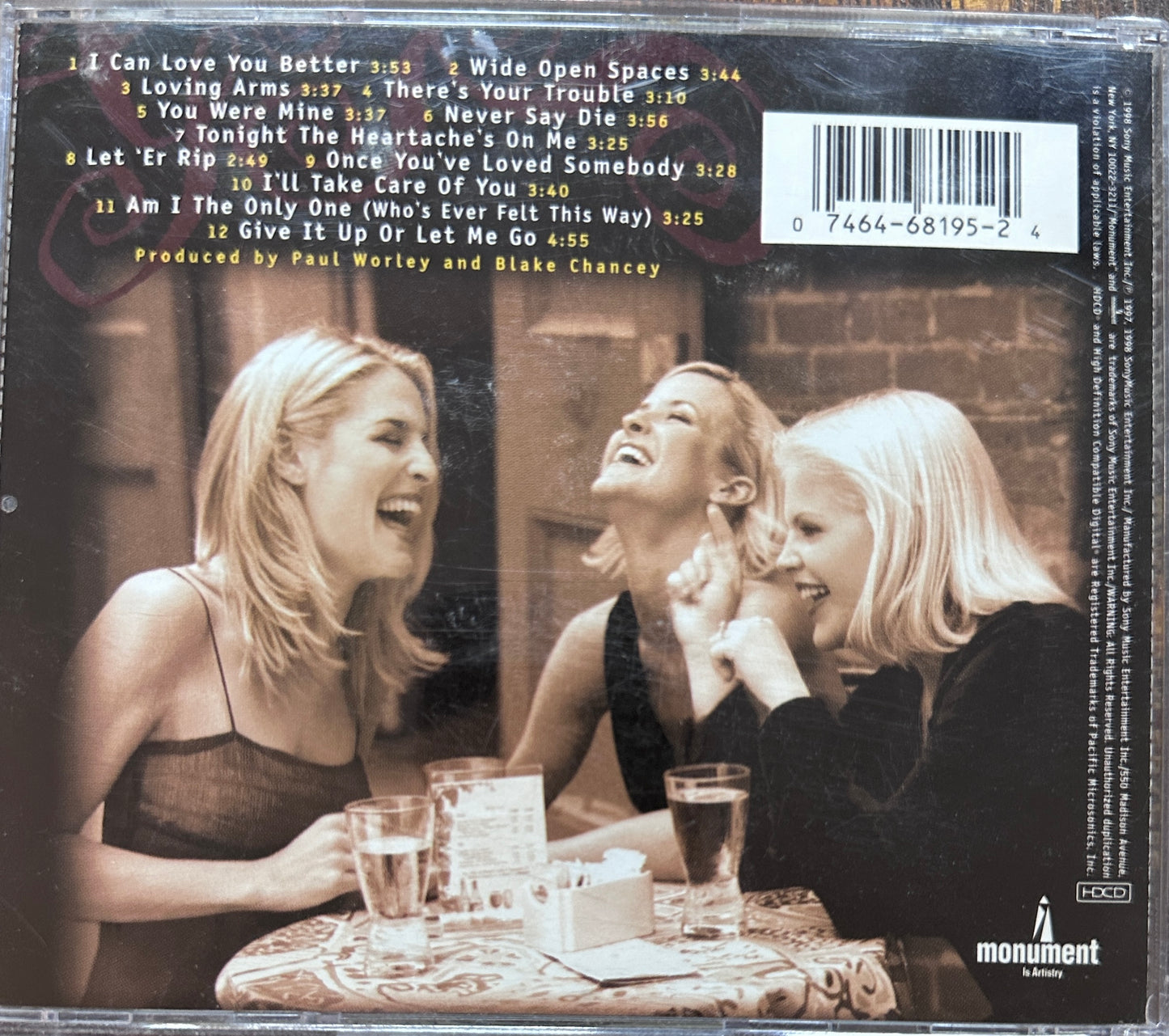 1998 Dixie Chicks Wide Open Spaces Music Cd - Sony