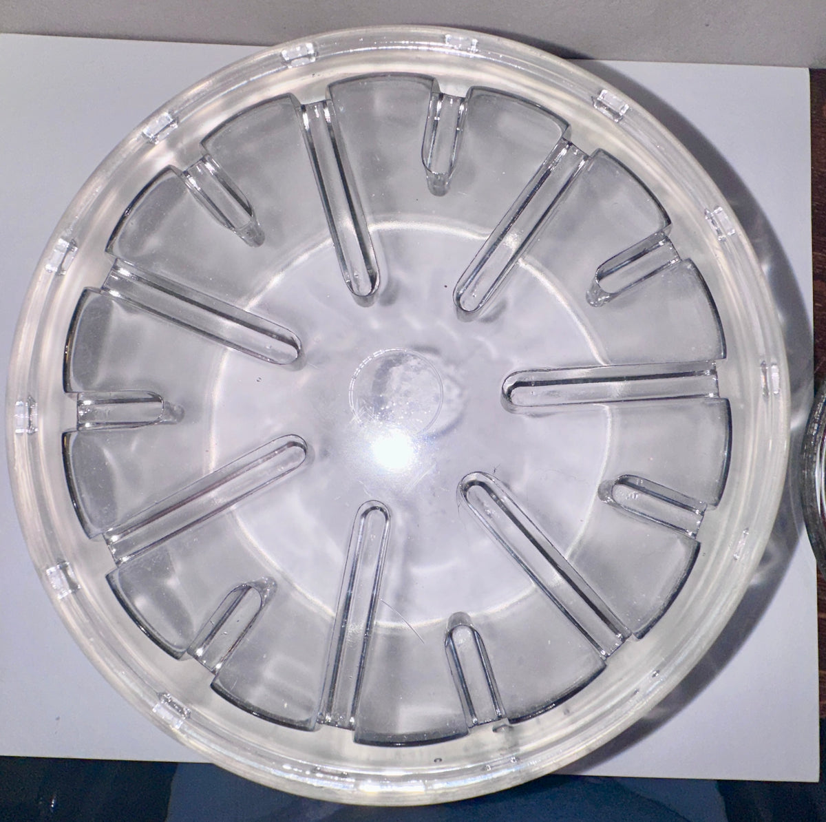 1930 - 1950 Heavy Glass Cheese Preserver Lidded Dish CS422026