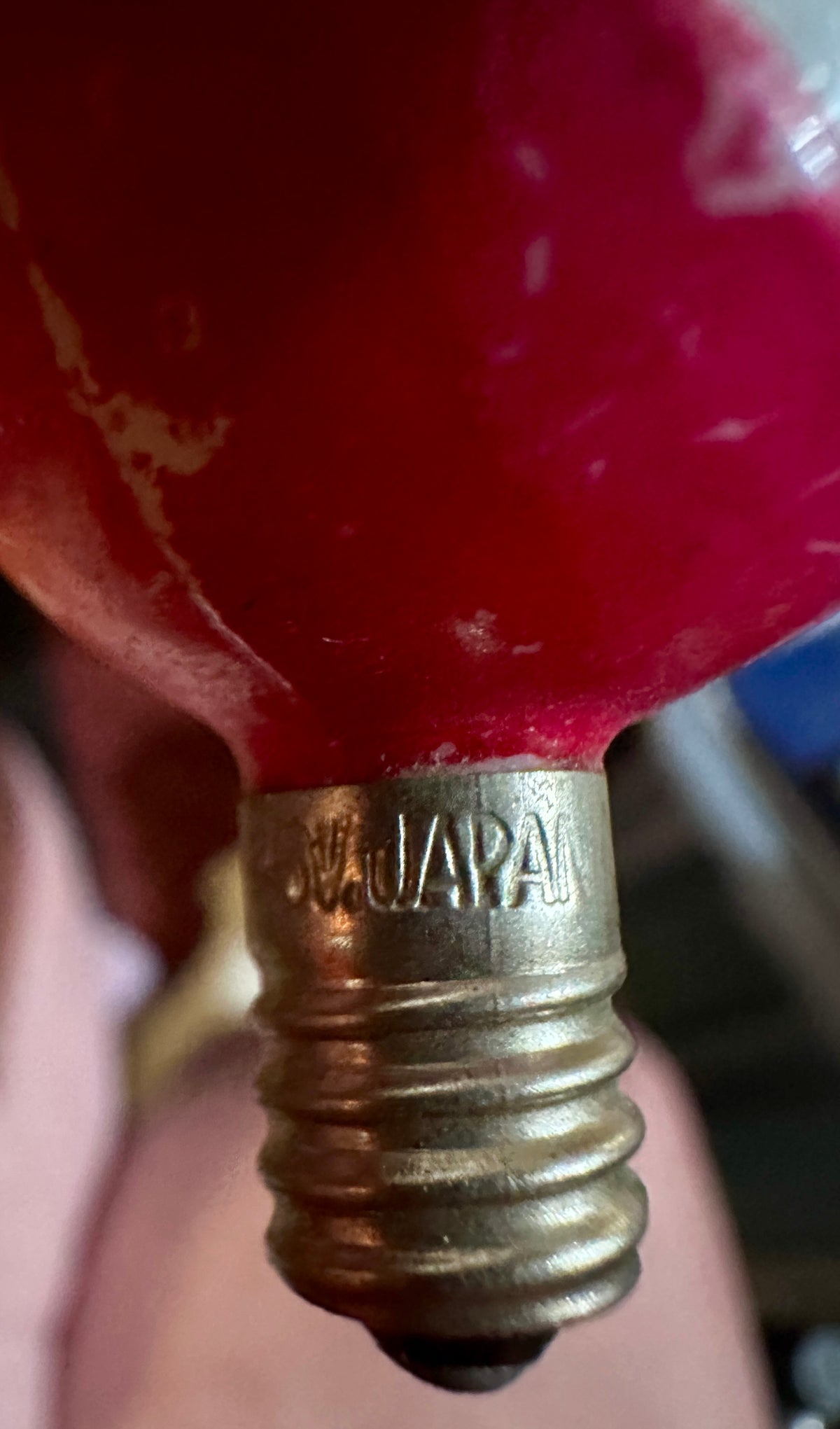 1920-1930 Vintage figural milk glass Santa Claus Christmas light bulb CS542026