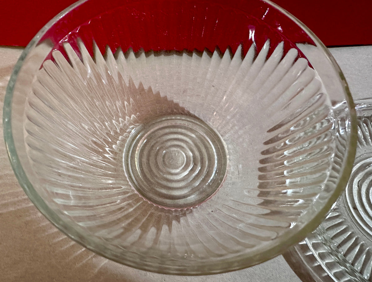 1936 - 1940's Clear Queen Mary Anchor Hocking Refrigerator Bowl CS602026