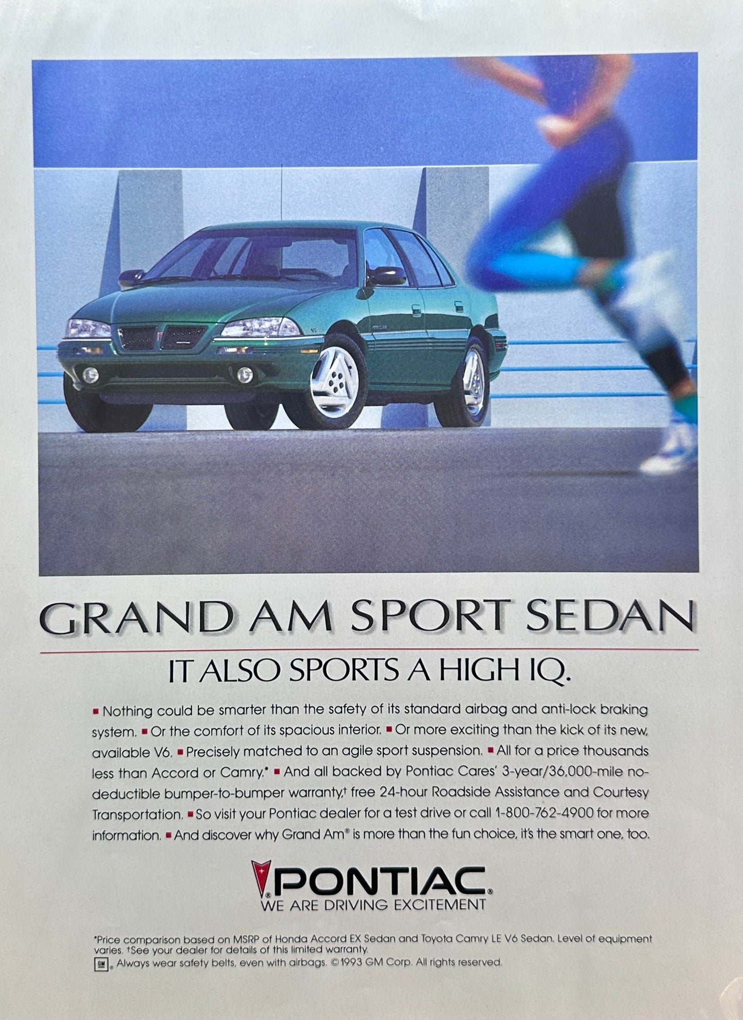 1993 Green Pontiac Grand Am Sport Sedan - Also Sports a High IQ