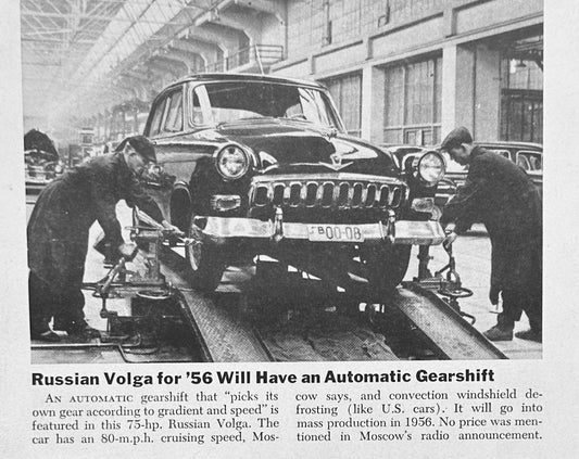 1955 Russian Volga - Picture Snippet - Rolls Off Assembly Line