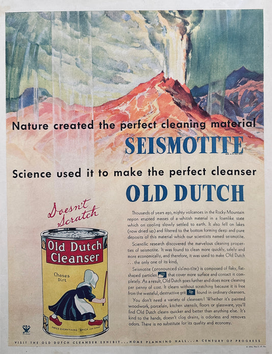 1934 Old Dutch Cleanser - Seismotite Based Scrubbing Powder - #563