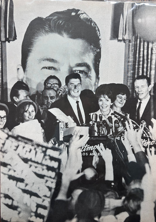 1966 Ronald Reagan California Gubenatorial Election Magazine Picture