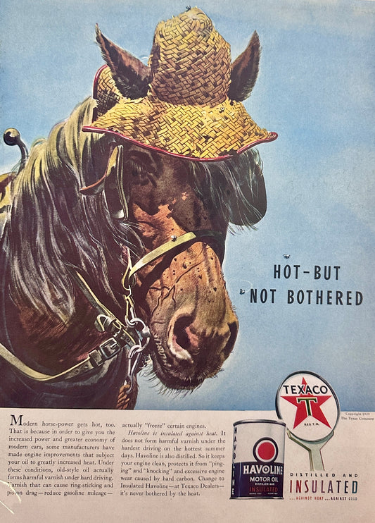 1939 Texaco - Havoline Motor Oil & Camel Cigarettes - Circus Folks #630