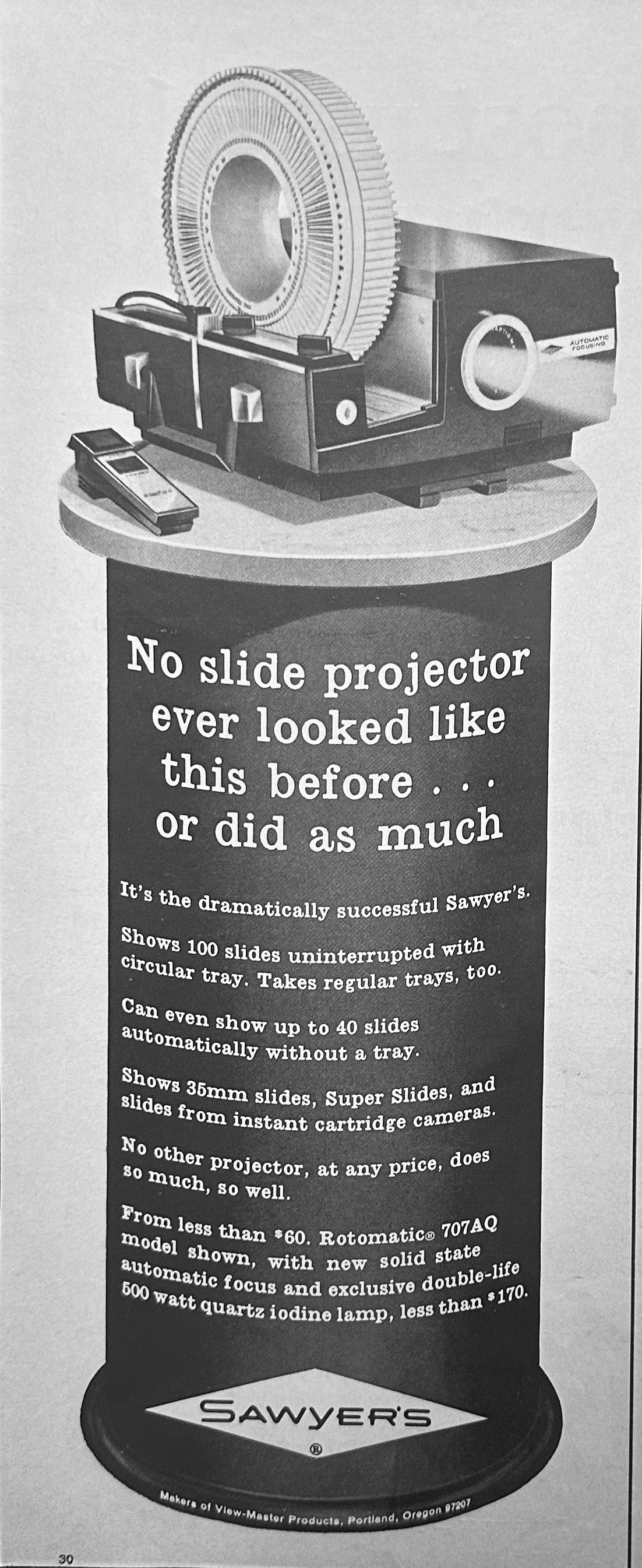 1966 Skil Power Tools & Sawyers Slide Projector Vintage Ads