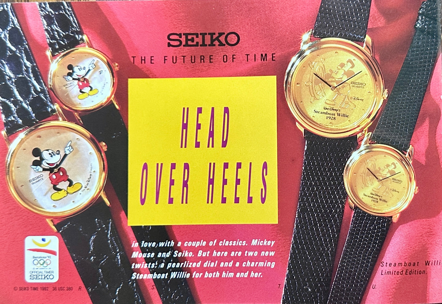 1992 Seiko Watches Multi-Page (8 pages) Magazine Insert - Vintage Ad