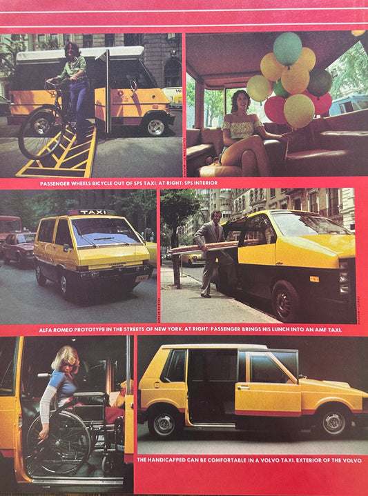 1975 Alfa Romeo Prototype Taxi  - Promotional Ad - How'd That Work Out?