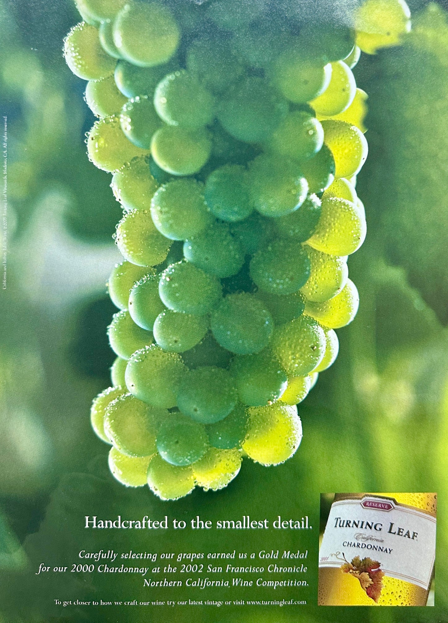 2003 Turning Leaf Chardonnay - Northern California - Vintage Ad