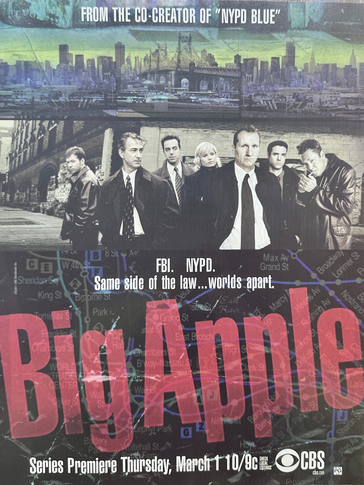 2001 Big Apple TV Series Promotional Magazine Ad