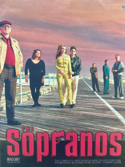 2001 The Sopranos First Season Video & DVD Vintage Ad