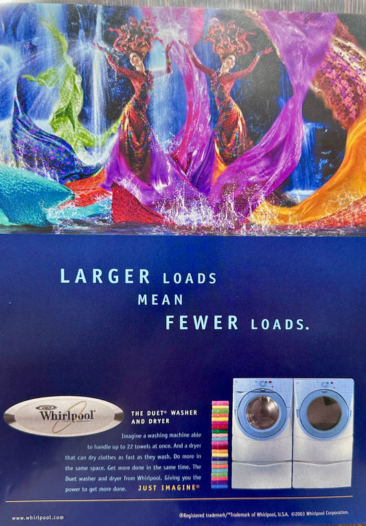 2003 Whirlpool Duet Washer & Dryer- Larger Loads = Fewer Loads