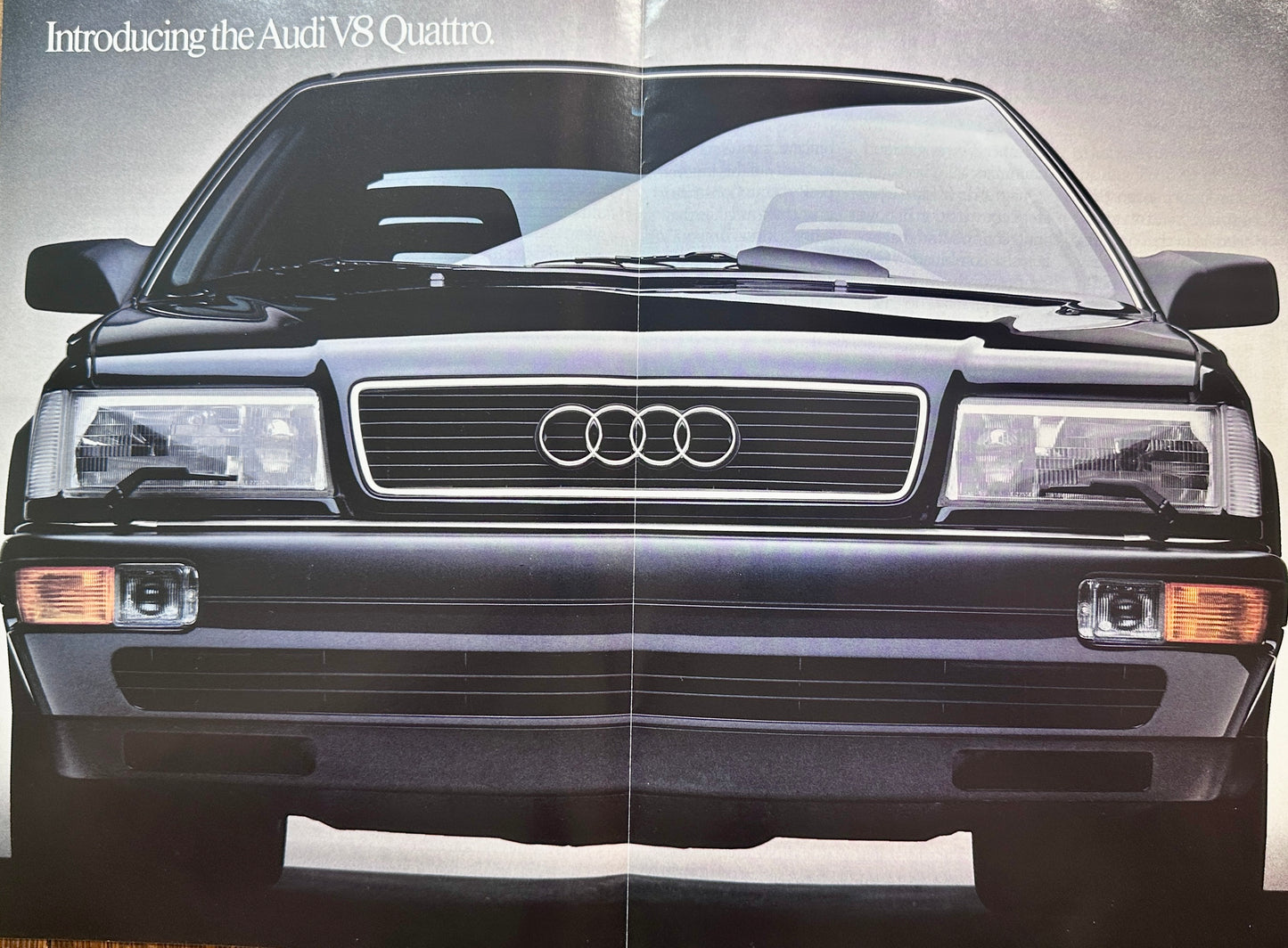 1989 Audi 4-Fold Brochue Vintage Ad - Quattro Revolution