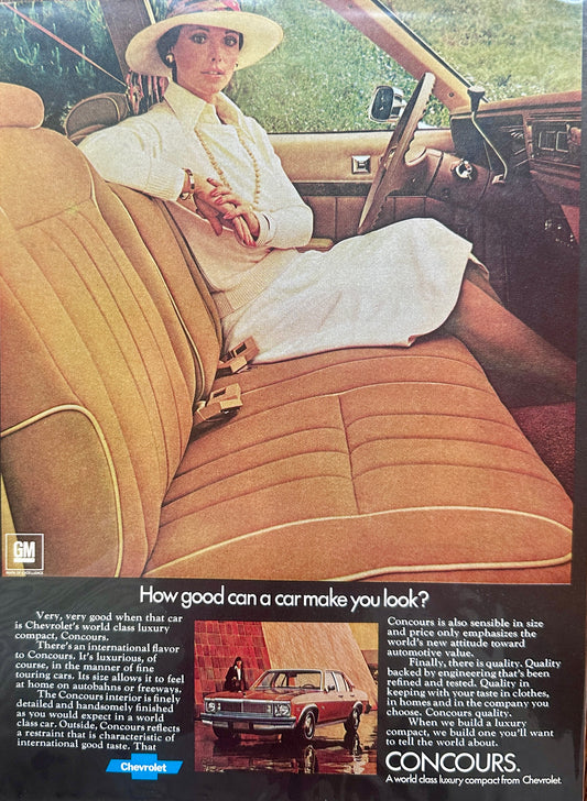 1976 Chevrolet Concours Family Sedan - Vintage Ad