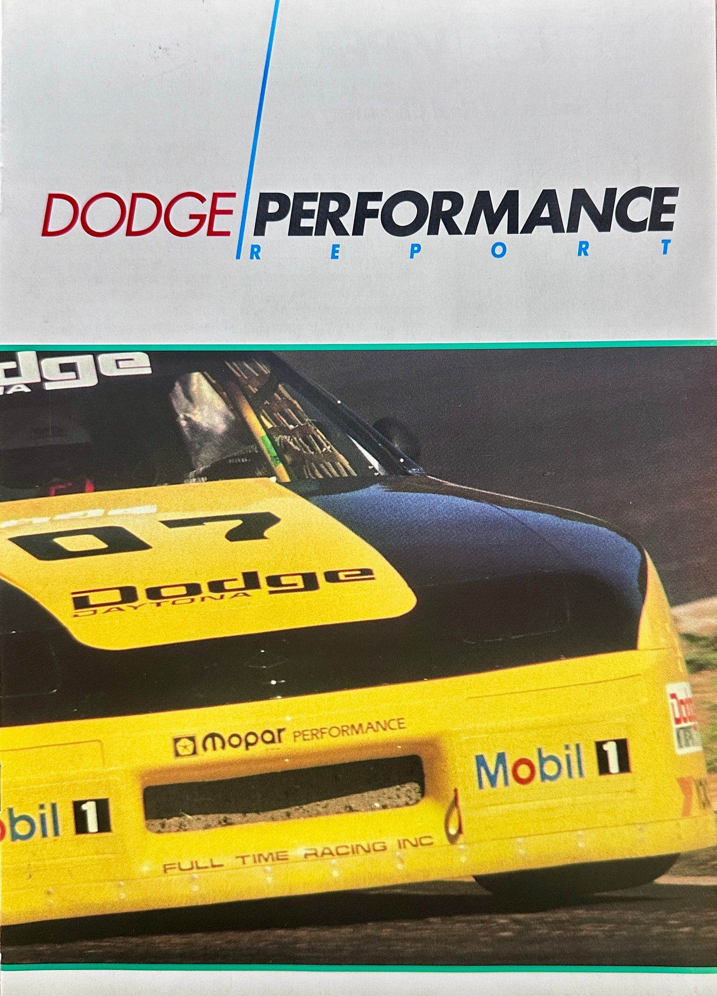 1989 Dodge Performance Brochure - Multiple Models - 10 pages