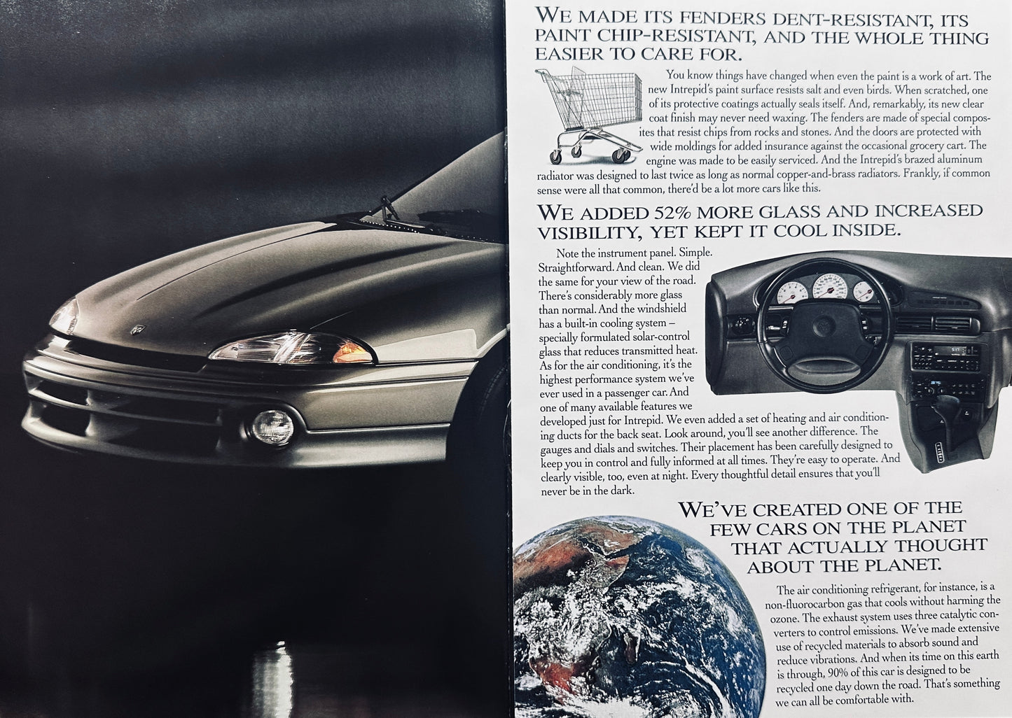 1992 Dodge Intrepid Magazine Insert - Multiple Pages - Heavyweight Paper