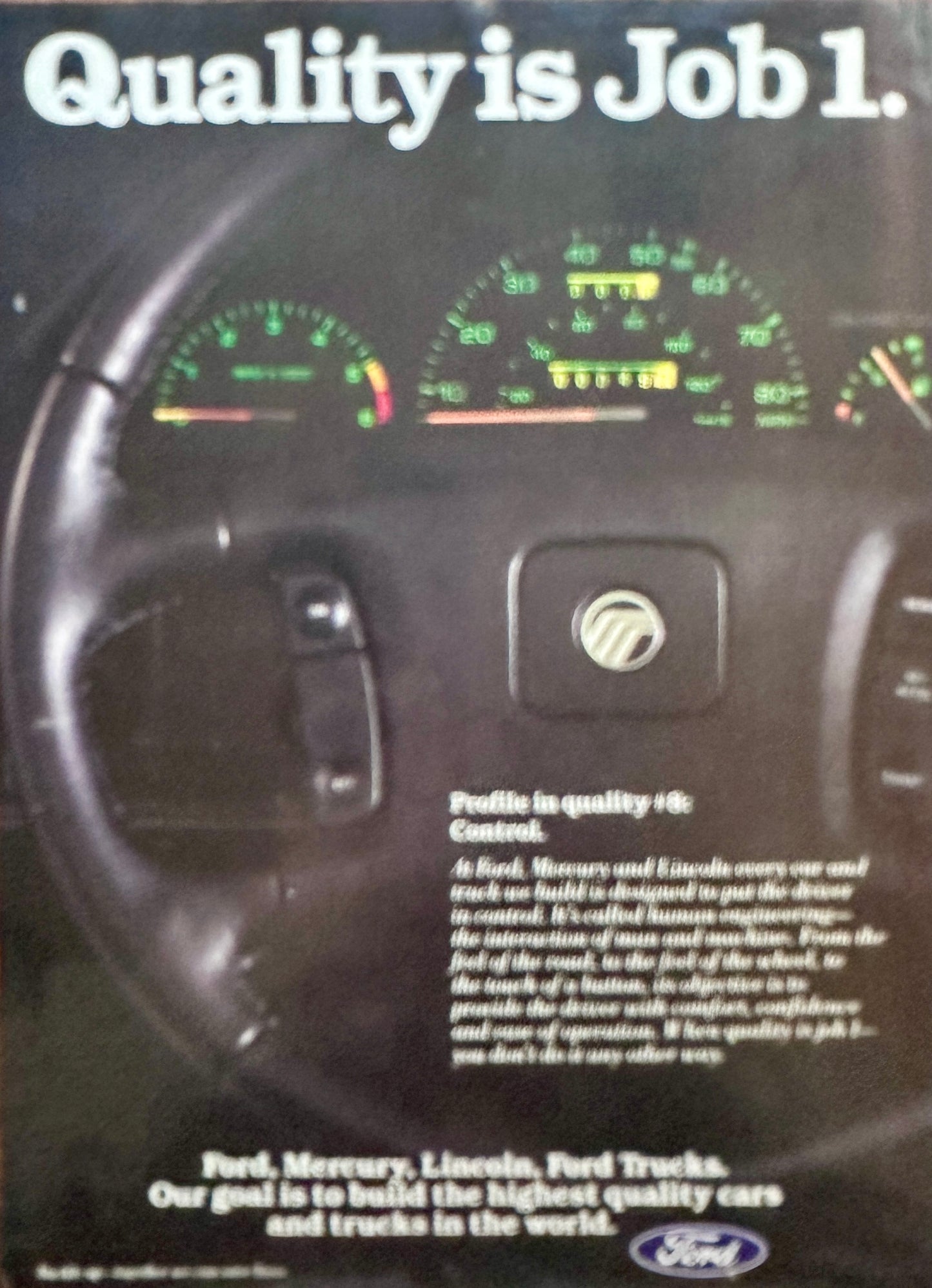 1989 Ford Quality is Job 1 - Propaganda Ad