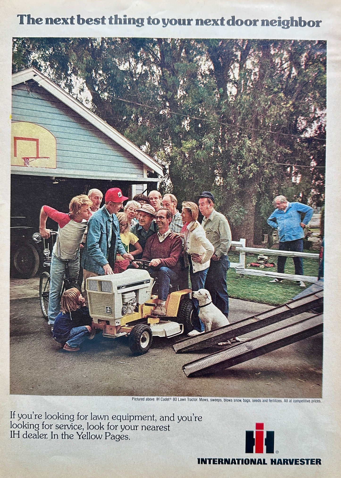 1976 International Harvester Cadet 80 Lawn Tractor - Vintage Ad