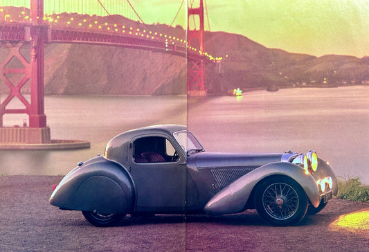 1988 - 1938 SS Jaguar 100 Coupe Feature Article and vintage pictures