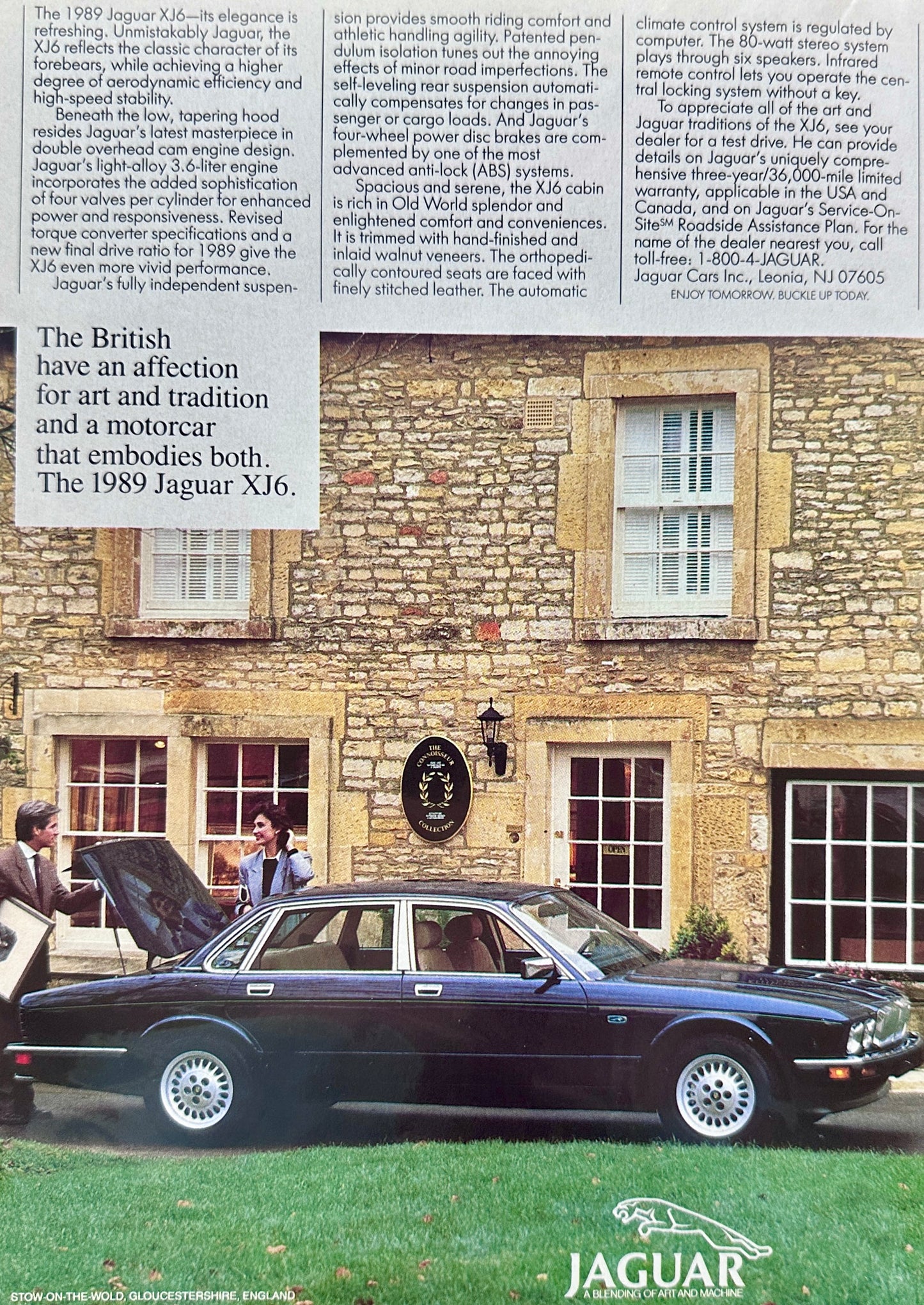 1988 Jaguar XJ6 4-Door Sedan - British Traditions - Vintage Ad