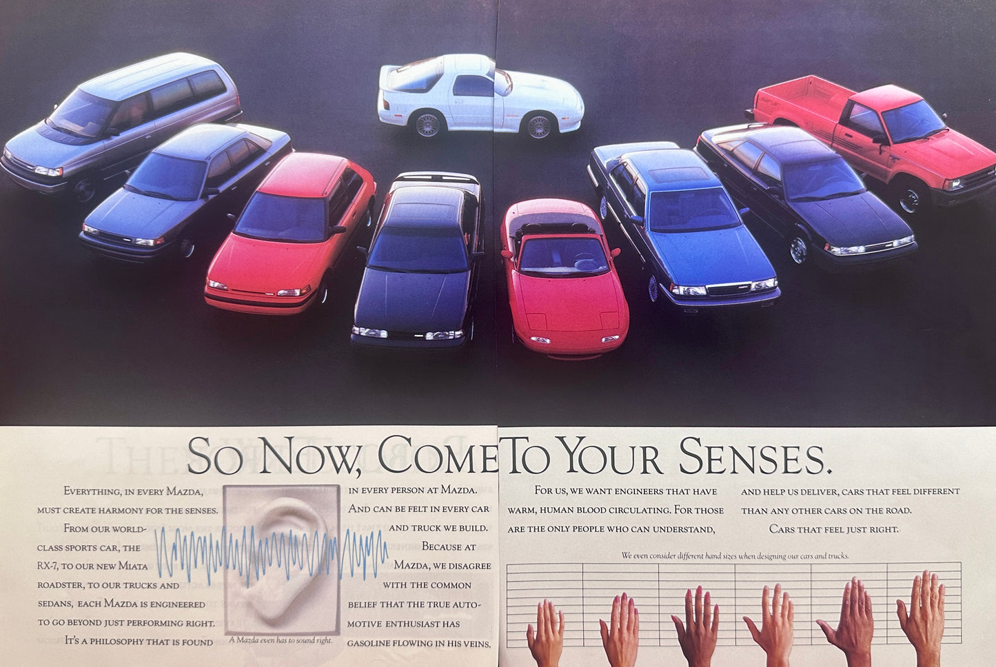 1989 Mazda MX-6 Sports Sedan - It Just feel Right - 8 page Magazine insert