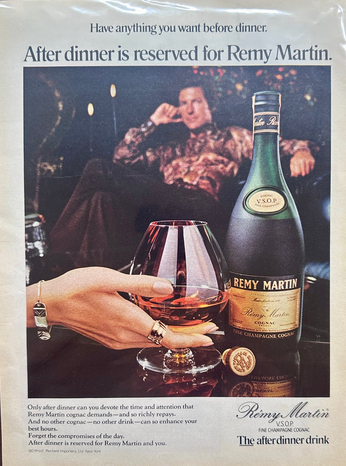 1976 Remy Martin Cognac - Your After Dinner Reservation - Vintage Ad