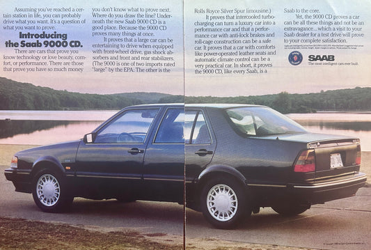 1988 Saab 9000 CD Proves Many Things At Once - Vintage Ad